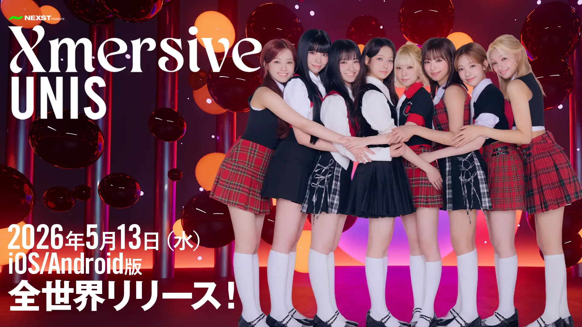 NEXST Release VR LIVE Game Mobile Application “Xmersive:UNIS” Worldwide on May 13th!